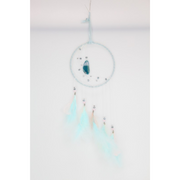 Ronis Blue/White Half Moon Dreamcatcher with Agate 15cm Assorted – thumbnail