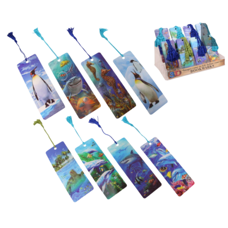 Ronis Bookmark 3D Sealife Bookmarks 15cm Assorted