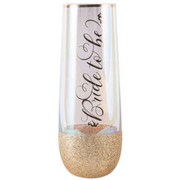 Ronis Bride To Be Stemless Champagne Glass 16cm 180ml – thumbnail
