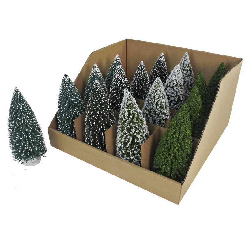 Ronis Bristle Tree Green 14cm Assorted