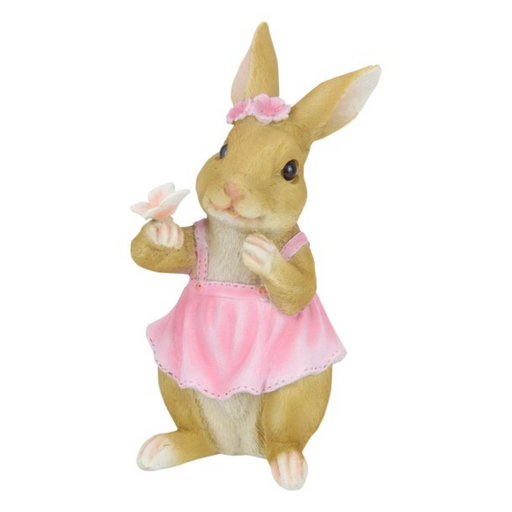 Ronis Bunny Rabbit with Pink Dress 24cm