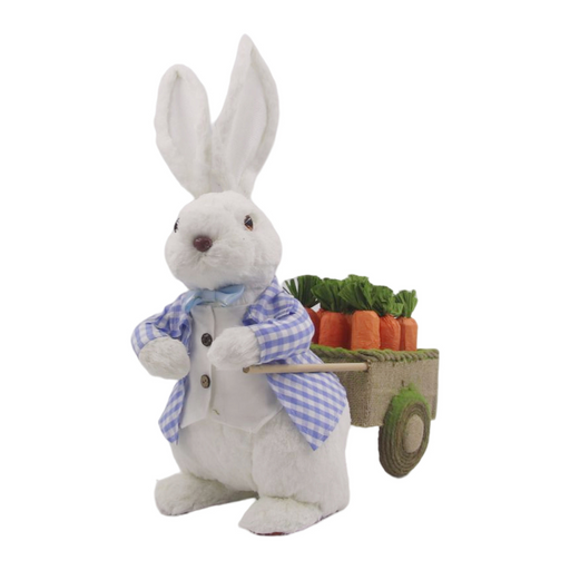 Ronis Bunny with Cart 51x40x21cm