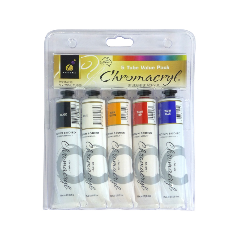 CC 5 x 75ml Tube Set with Warm Colours