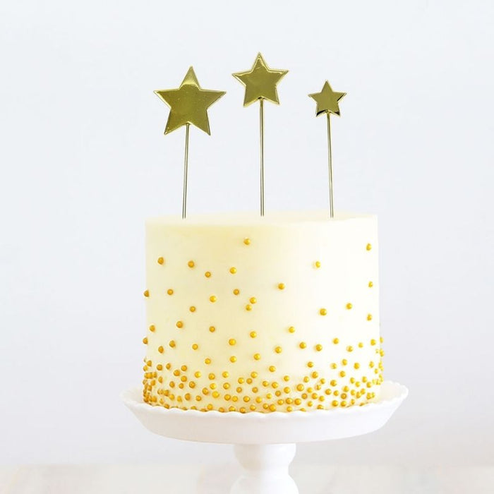 Cake Topper Stars Cake Topper - Gold Metal
