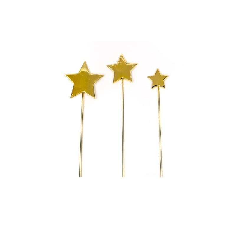 Cake Topper Stars Cake Topper - Gold Metal