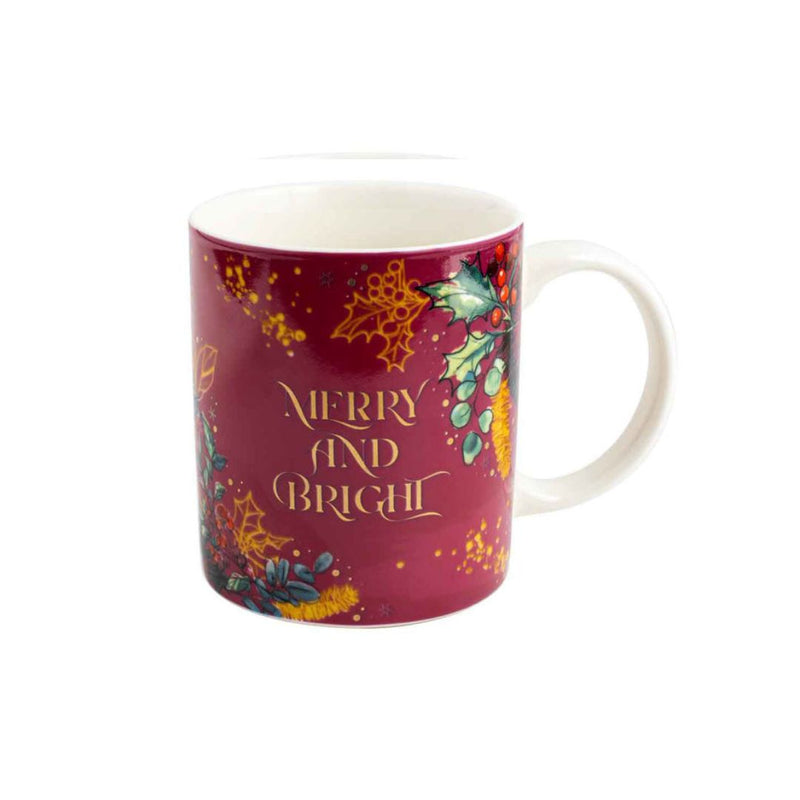 Merry and Bright Red Mug 360ml