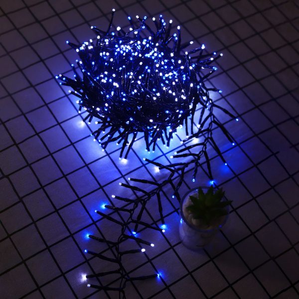 500 LED Connectable Cluster Light - Blue+White