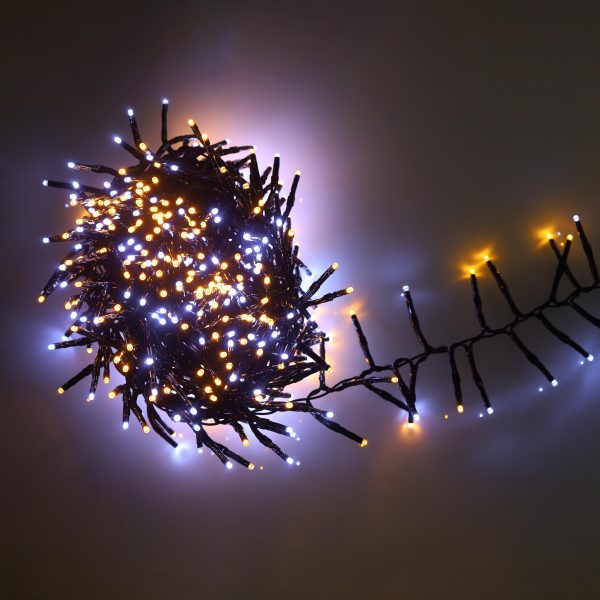 500 LED Connectable Cluster Light - Warm White+White