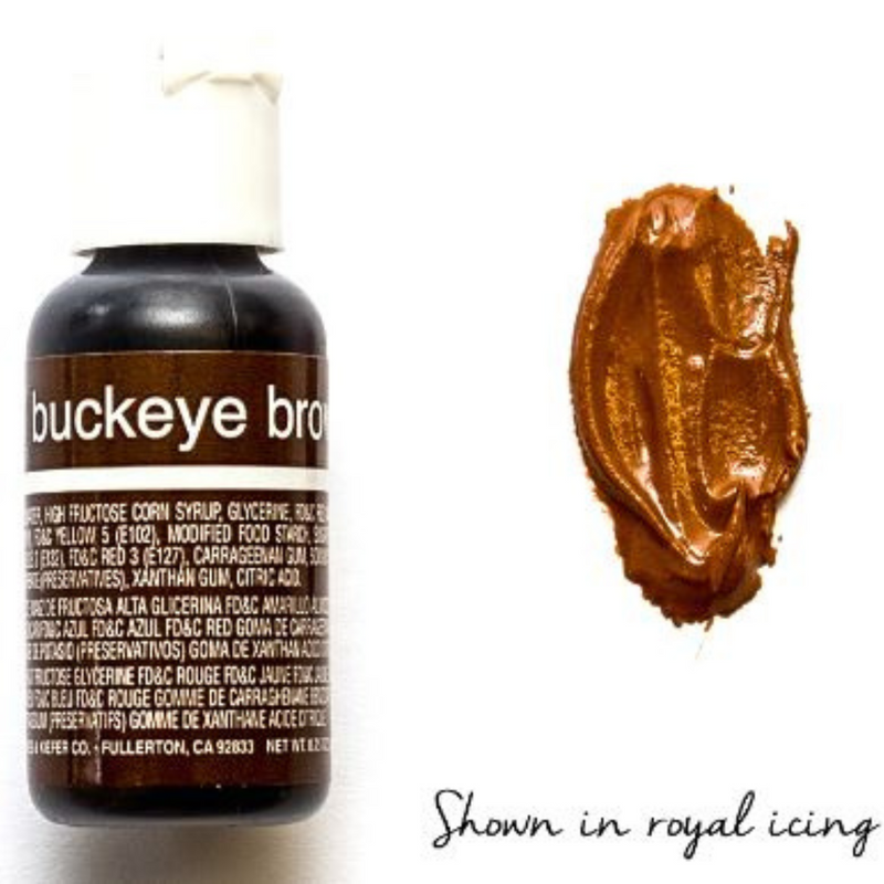 Chefmaster Liqua-Gel - Buckeye Brown 0.7oz/20g