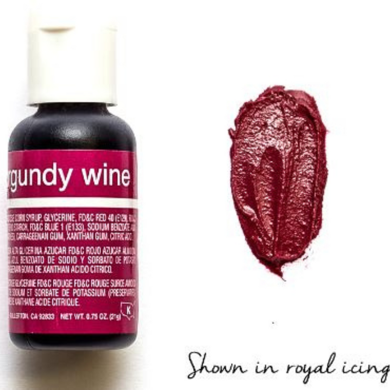 Chefmaster Liqua-Gel - Burgundy Wine 0.7oz/20g