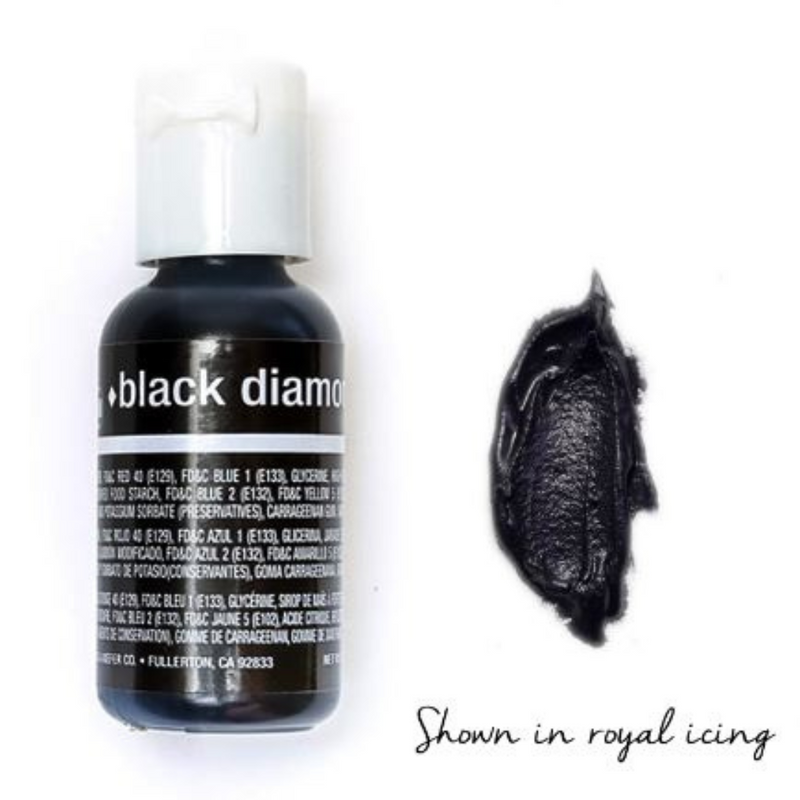 Chefmaster Liqua-Gel - Black Diamond 0.7oz/20g