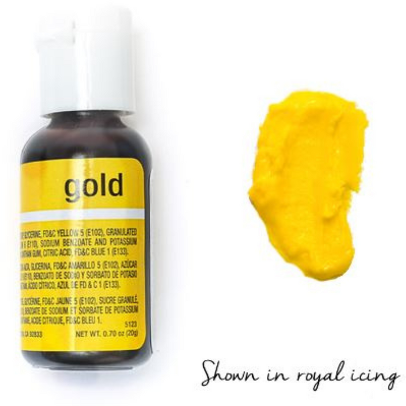 Chefmaster Liqua-Gel - Gold 0.7oz/20g