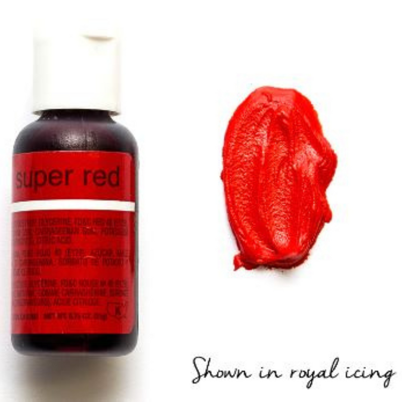 Chefmaster Liqua-Gel - Super Red 0.7oz/20g