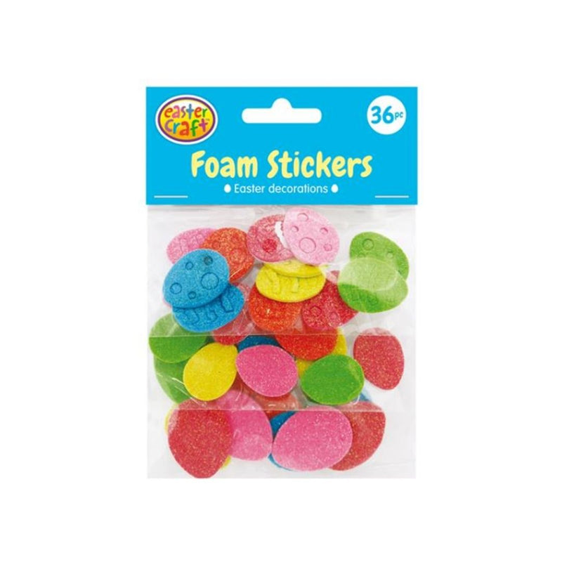 Easter Foam Egg Stickers 36pk