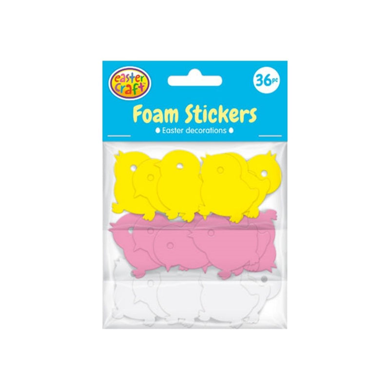 Easter Foam Chick Stickers 36pk