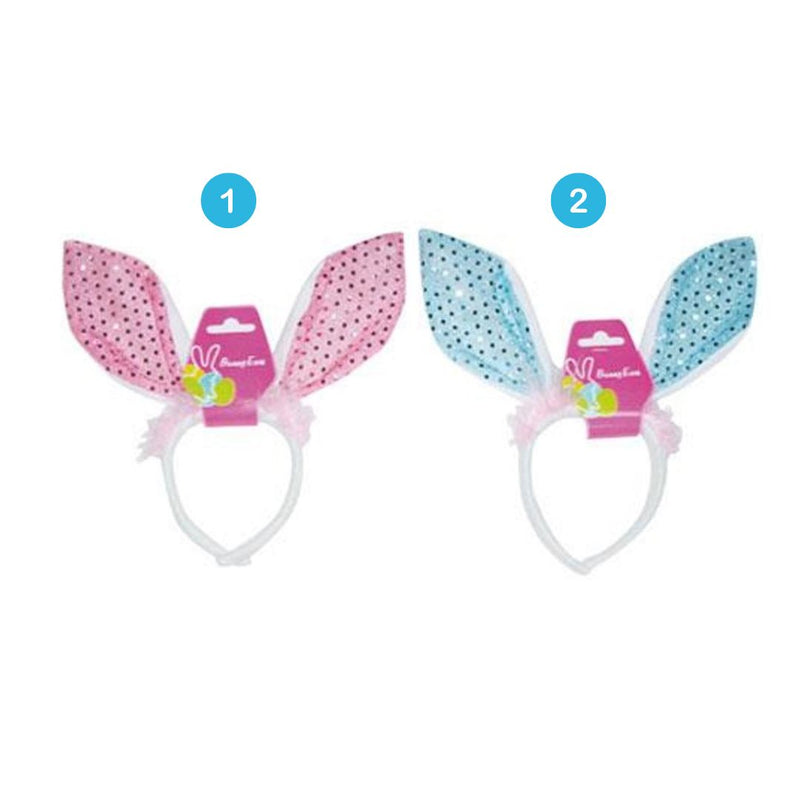 Easter Headband w Glimmer Bunny Ears