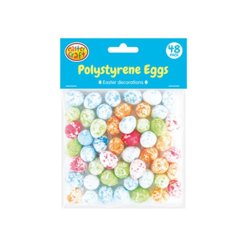Easter Polystrene Eggs 48 Pack