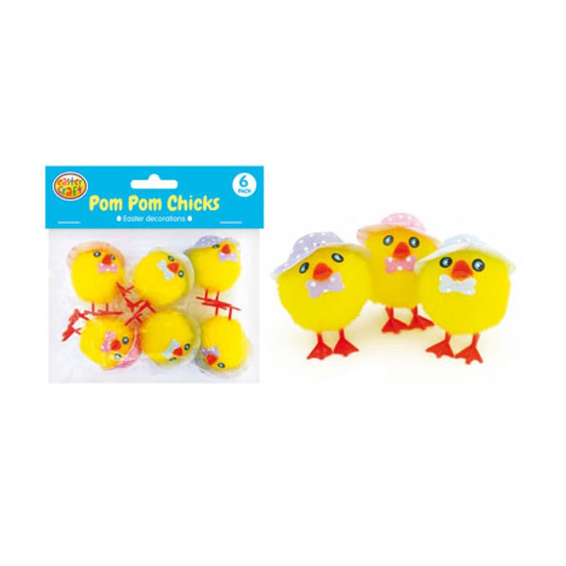 Pom Pom Chicks 6 Pack