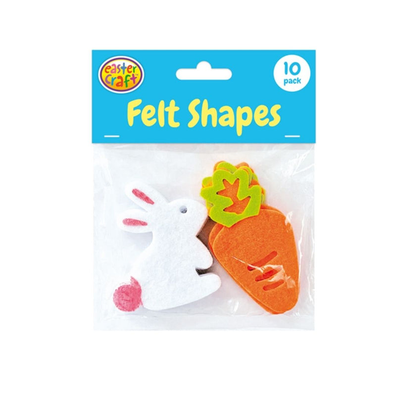  Easter Felt Bunnies Carrots 10 Pack