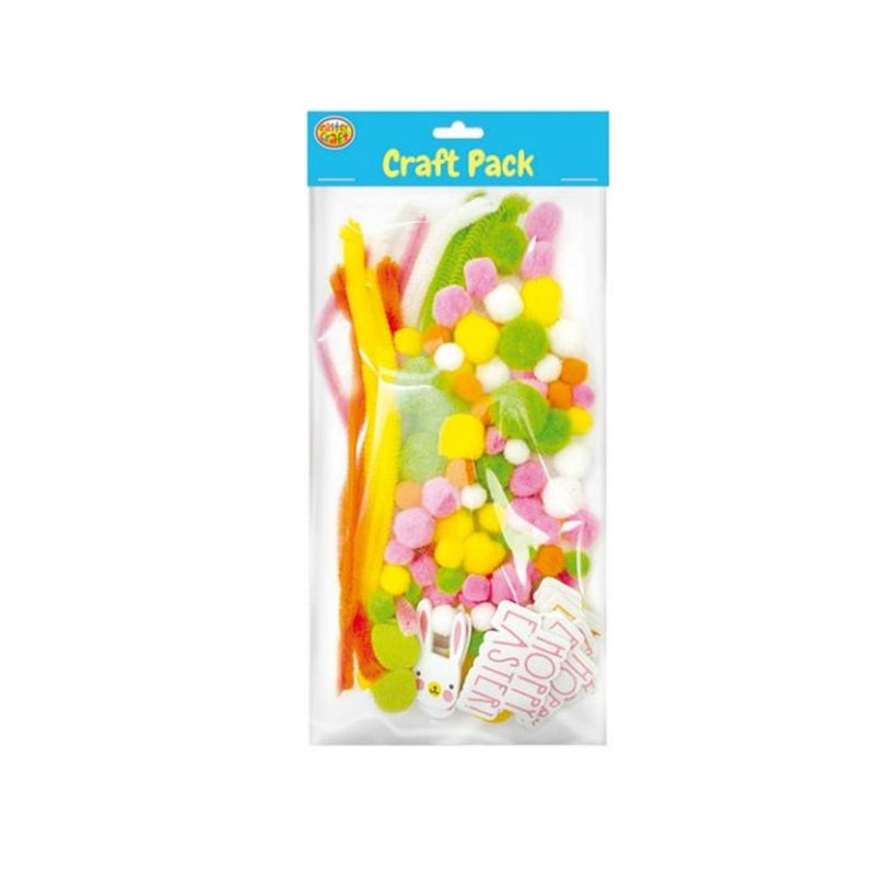 Easter Craft Pack Includes chenille stems, pom poms, EVA stickers Pack Size 31x17.5cm