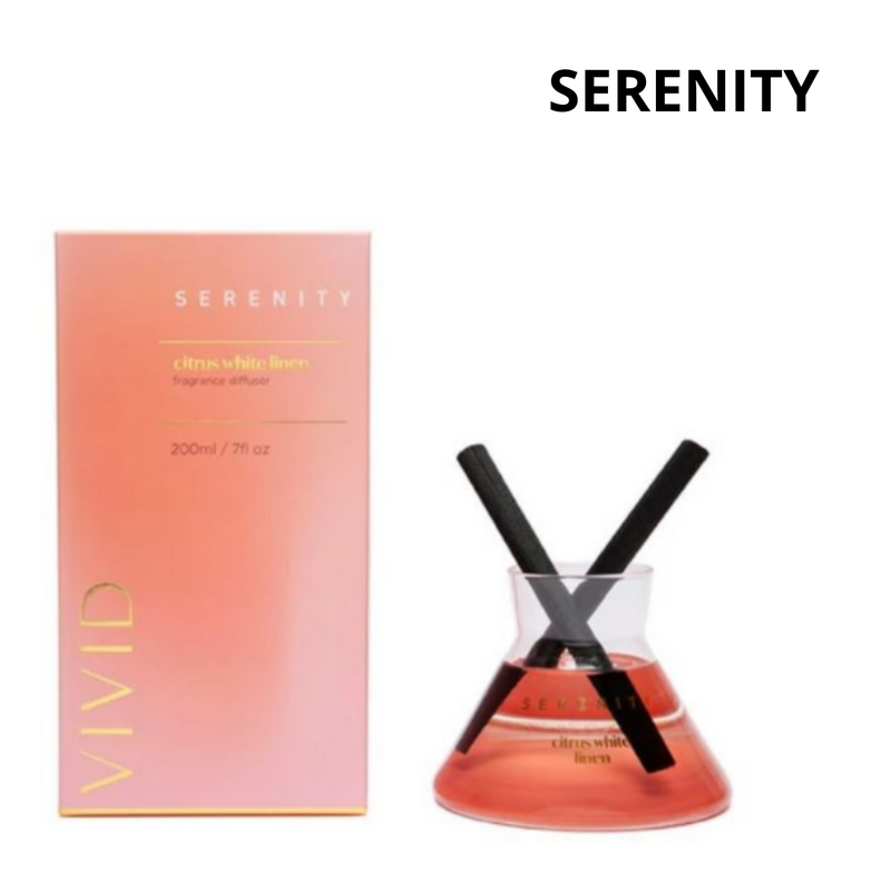 Vivid Diffuser 200ml Citrus White Linen - Serenity