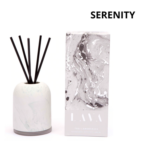 Serenity Lava Marble Dome Diffuser 200ml - Thai Lemongrass