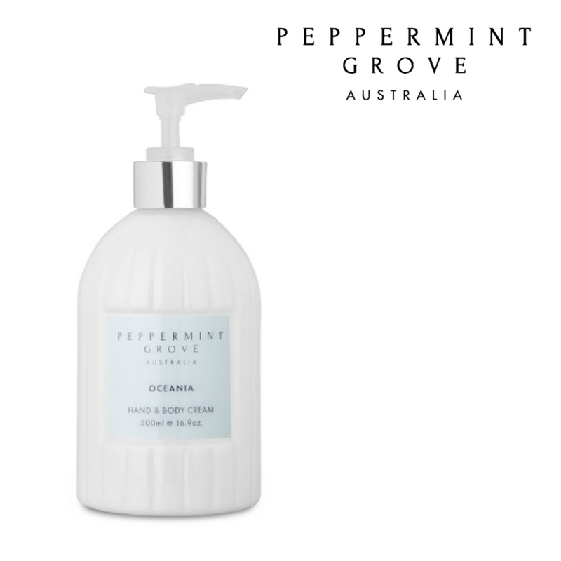 Peppermint Grove Hand Cream Pump 500ml -Oceania