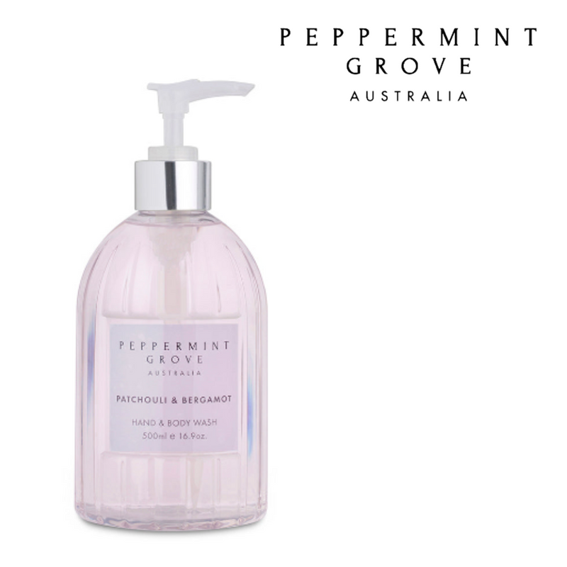 Peppermint Grove Hand & Body Wash 500ml -Patchouli & Bergamot