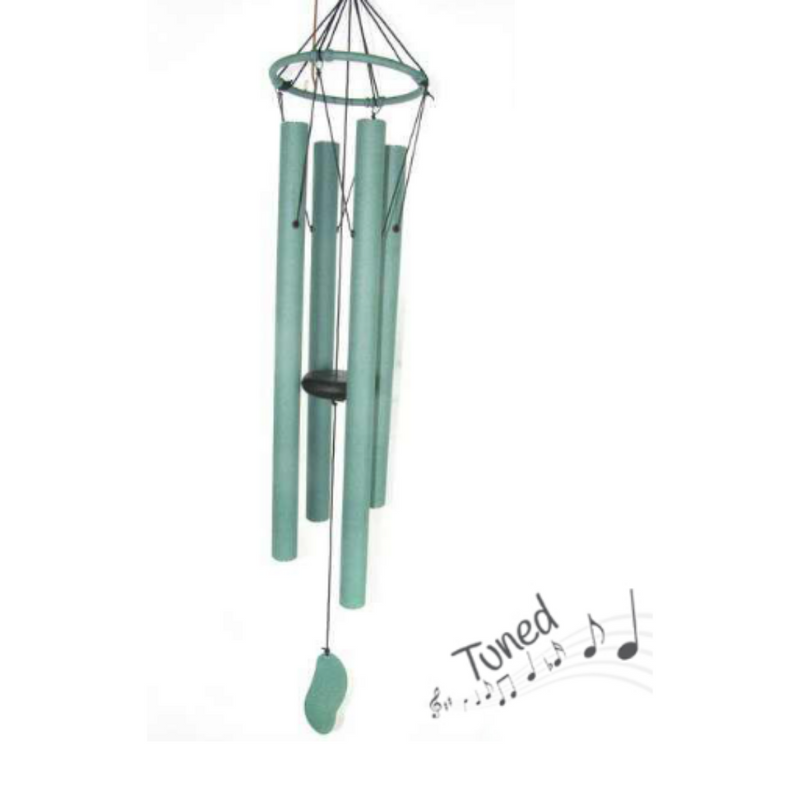 Green Harmonious 4 Tube Wind Chime 84cm