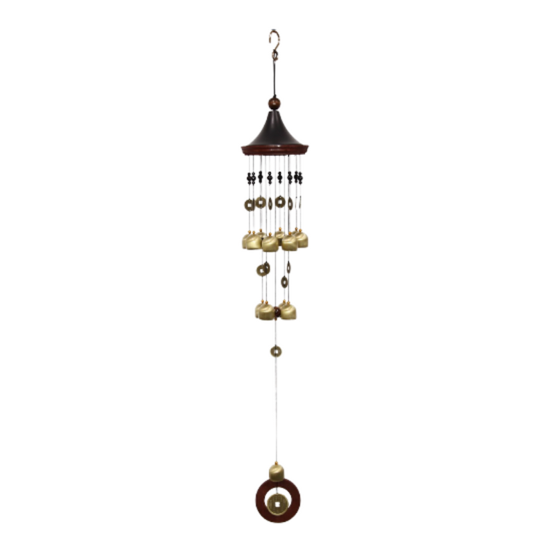 12 Bell Pavilion Wealth Wind Chime 93cm