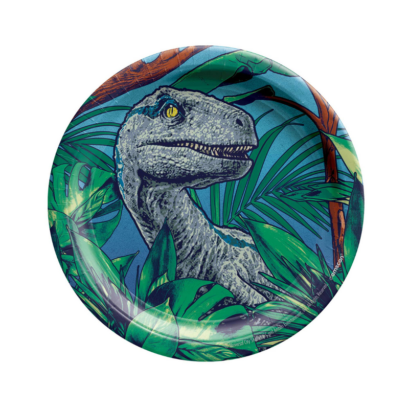Jurassic ITW 17cm Round Paper Plate