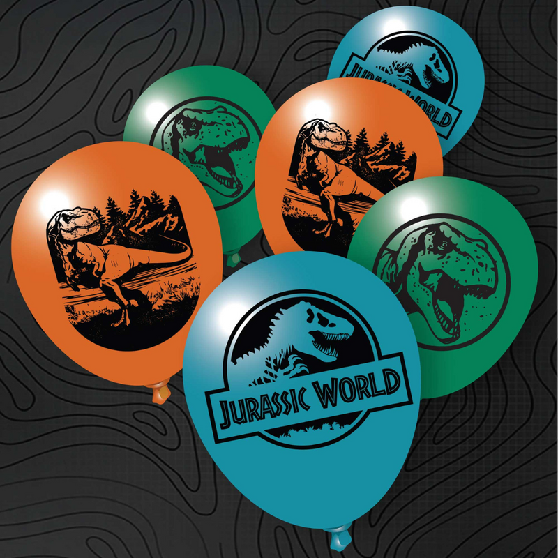 Jurassic Into The Wild 30cm Latex Balloons 5Pk