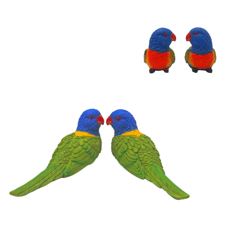 Rainbow Lorikeet Paperw eight 2 Assorted 14cm