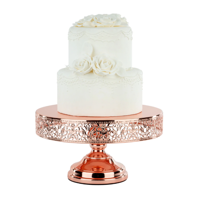 Sweets Stand™ Metal Cake Stand Rose Gold Plated 30cm