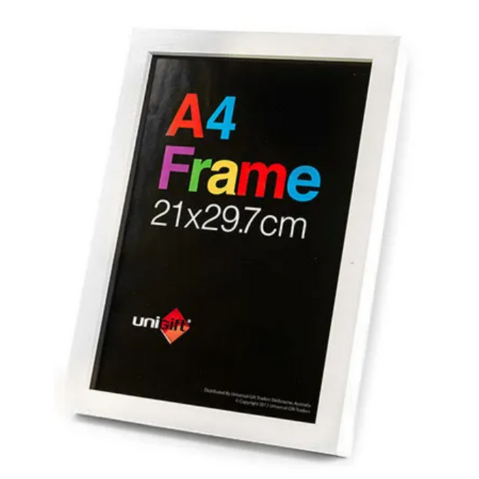 21X29.7Cm A4 Mdf Poster Frame White