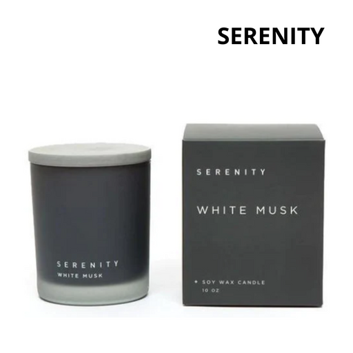 Serenity Scented Candle White Musk Candle 280g