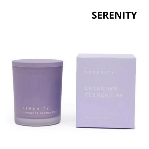 Serenity Scented Candle Colour Lavender Clementine Candle 280g