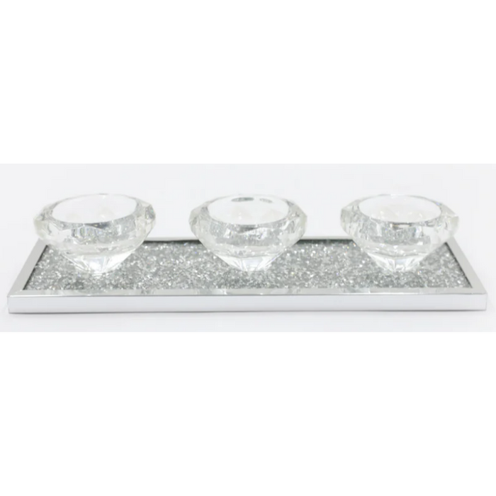 Crystal Glass Candle Holder 6.9X3Cm S3