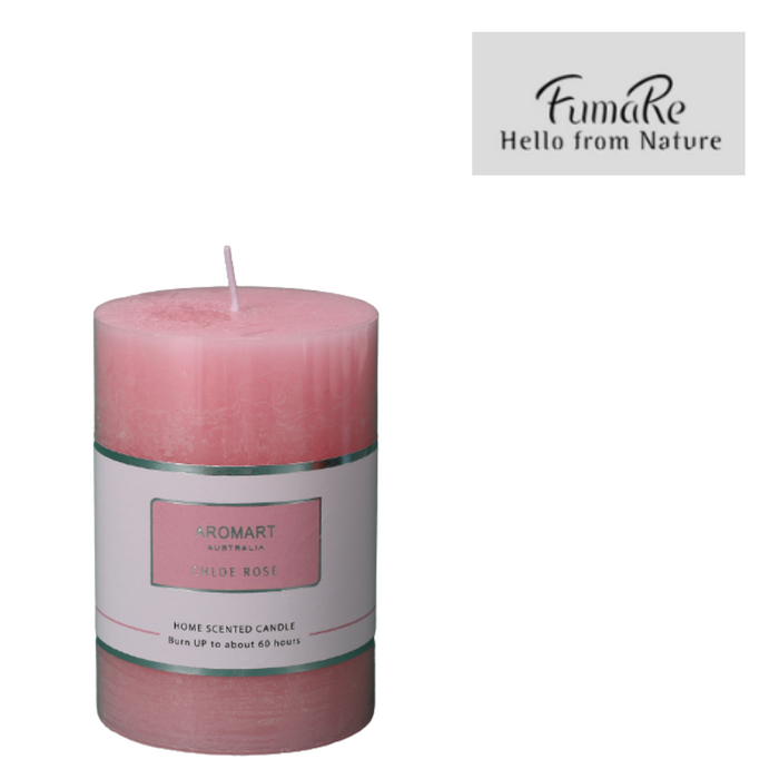 Scented Candle™ Pillar Candle Rusty Baby Pink/Chloe Rose 7x10cmD