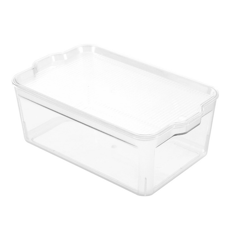 Crystal Reno Storage Box Clear With Lid Sml 28X17.5X10.5Cm