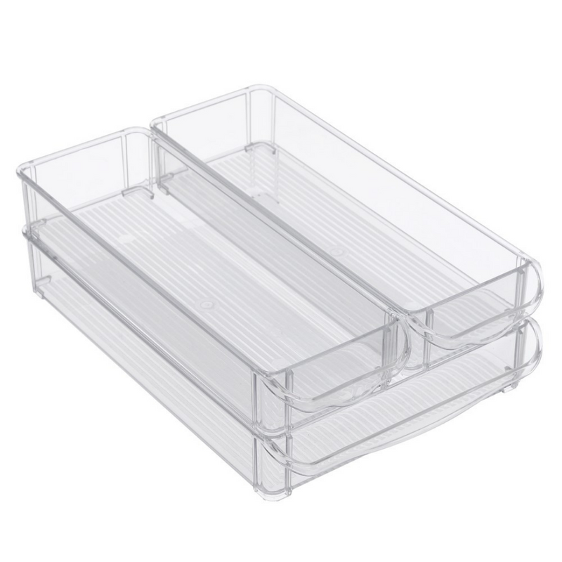 Boxsweden Crystal Storage Tray Set 3Pc30X20X10Cm