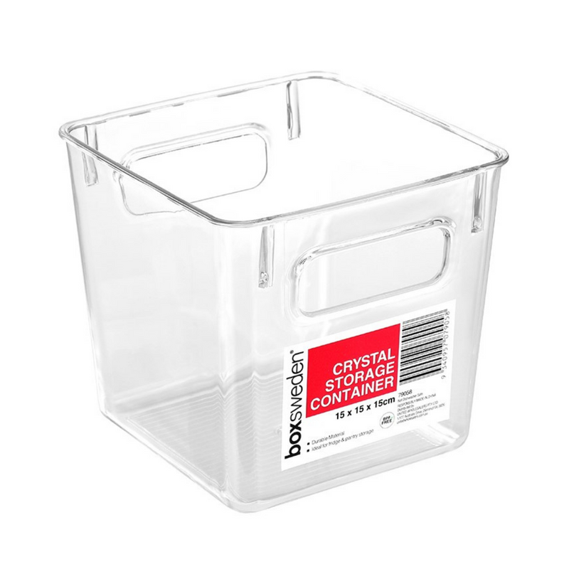 CRYSTAL ENCORE CONTAINER SQUARE 15X15X15CM