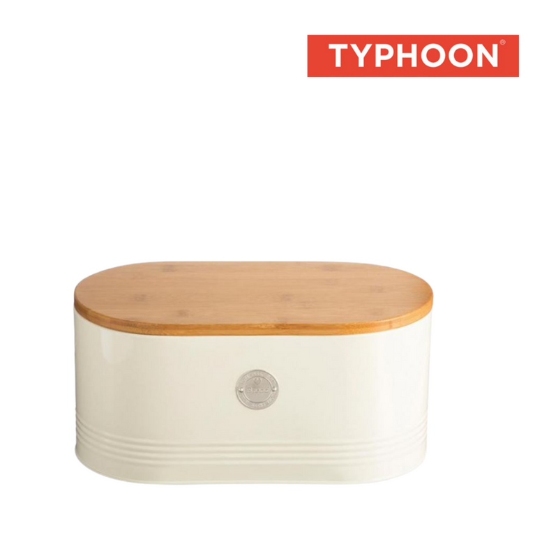 Typhoon Living Bread Bin 7.5 Litre 33.5 x 18 x 16cm - Cream
