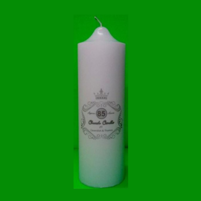 UNSCENTED WHITE CANDLE ( 7X22.5CM )