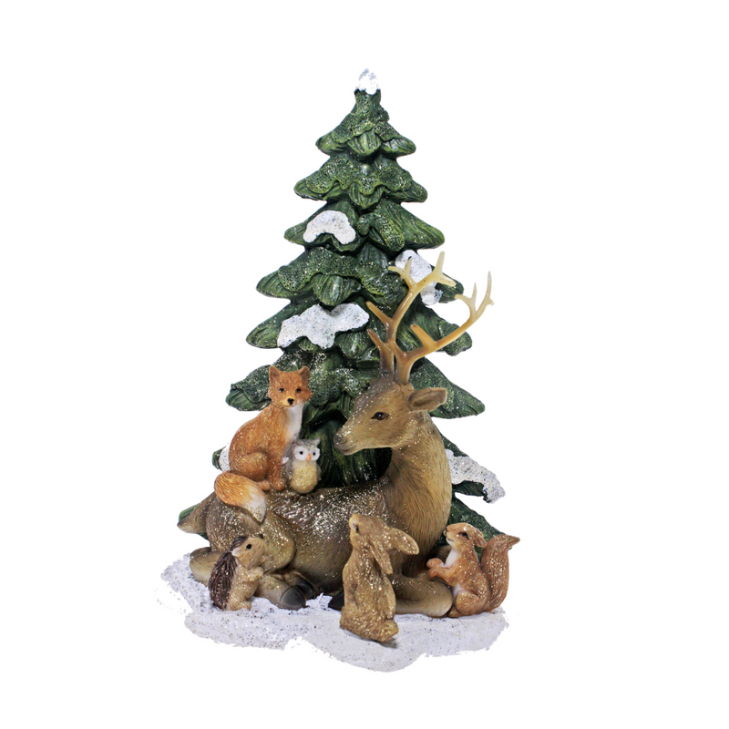 Christmas Tree Reindeer Sitting Tree 20cm