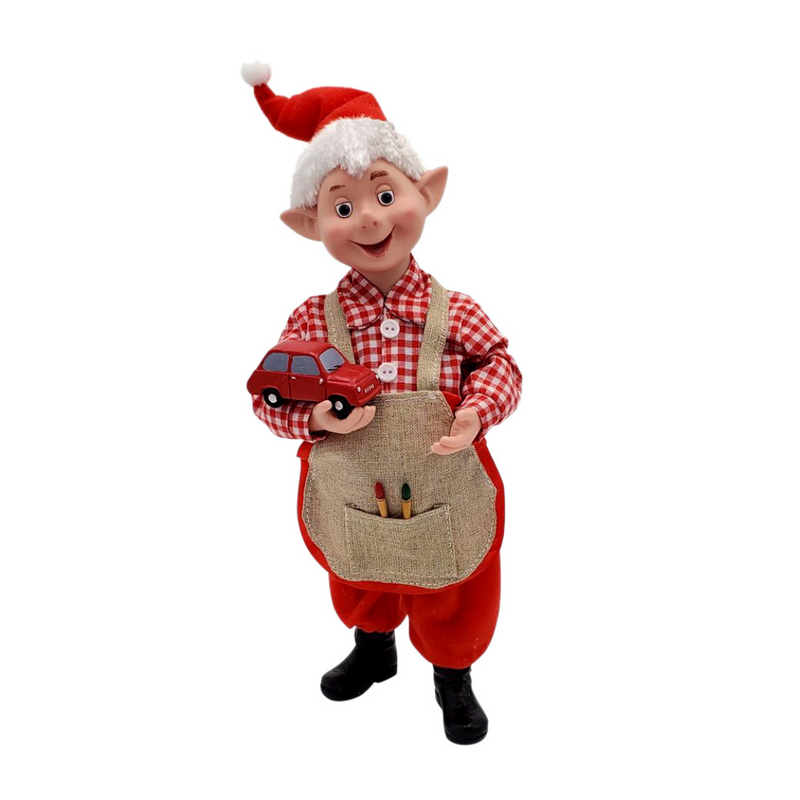 Standing Elf Workshop Car 30cm