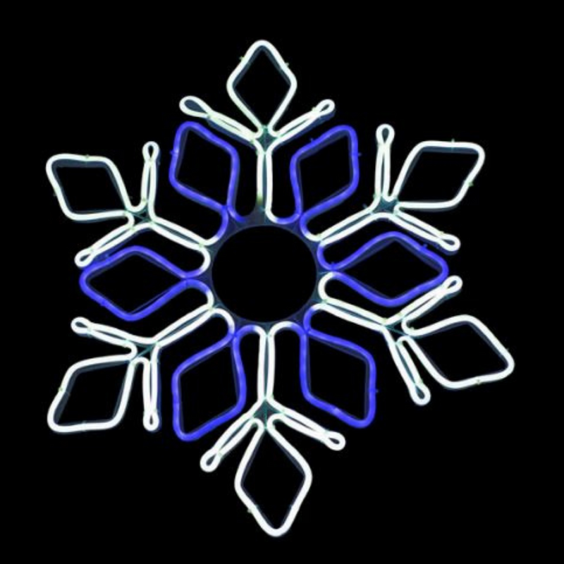 Snowflake™ Snowflake Neon W/B 60cm