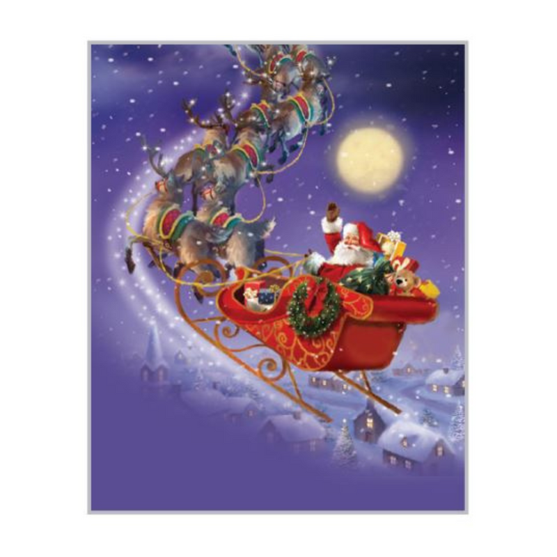 Diamond Art Flying Santa 40x50cm