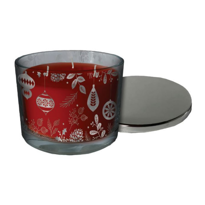 Christmas Candleâ„¢ Scented Glass Jar Candle Red