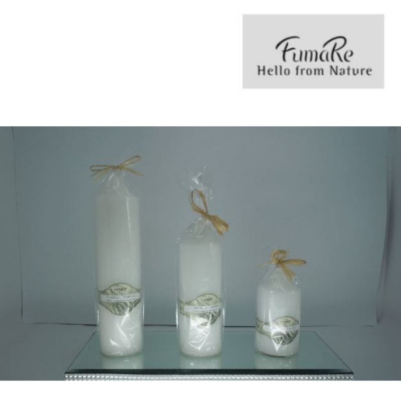 Church Candle 5X15cm White